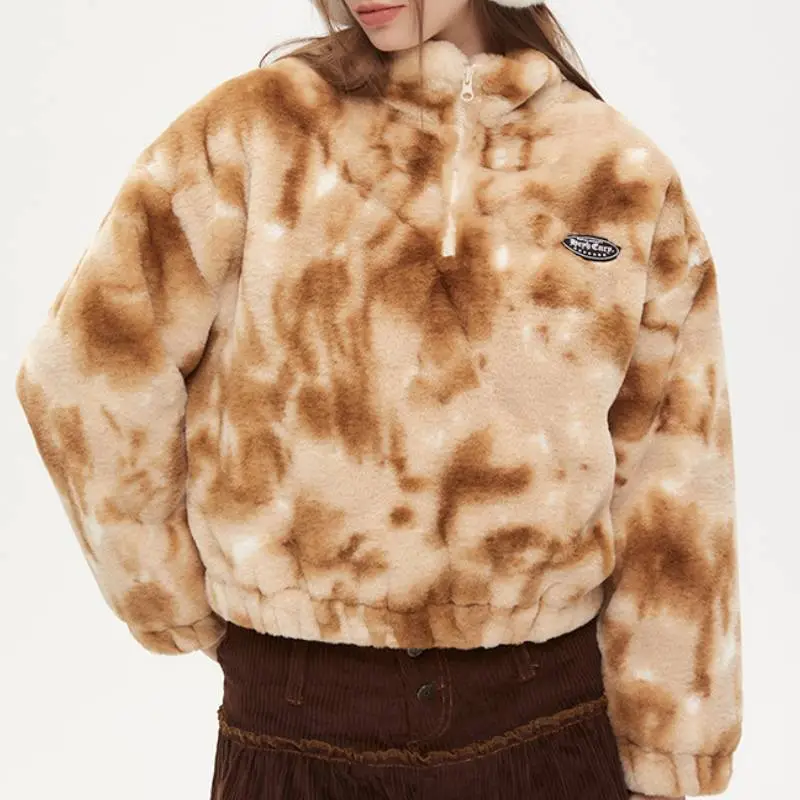 Street Warming Polyester Quilted Jacket Women-2