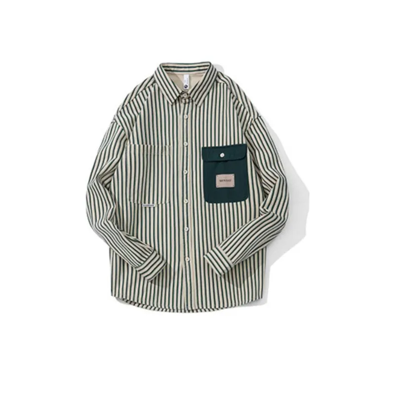 Vertical Stripe Long Sleeve Shirt
