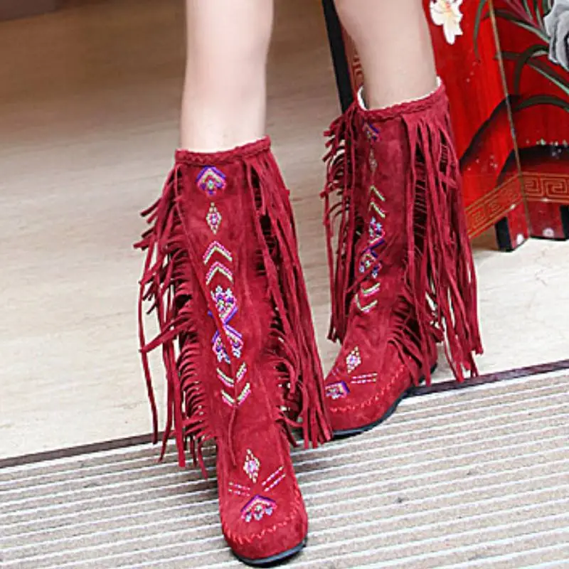 Basics Simple Knee High Boots-9