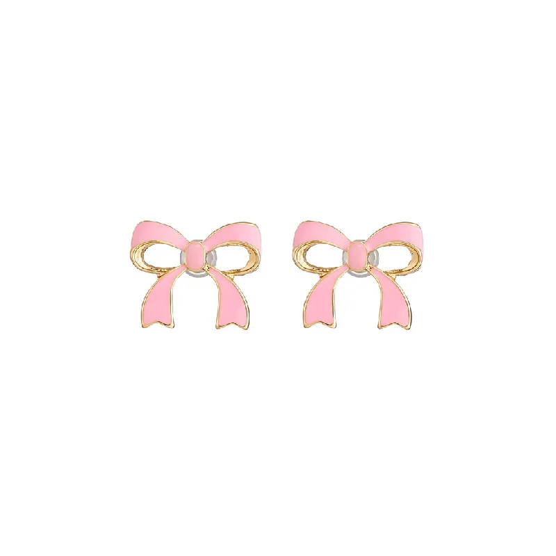 Cute Bow Heart Earring-3