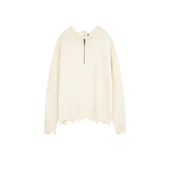 New Arrival Urban Creative Half Zip Knitted Sweater