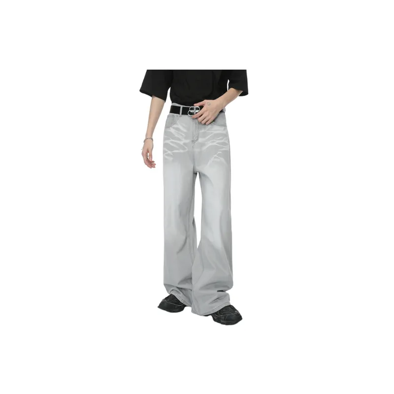 Retro Loose Cat Whisker Jeans-1