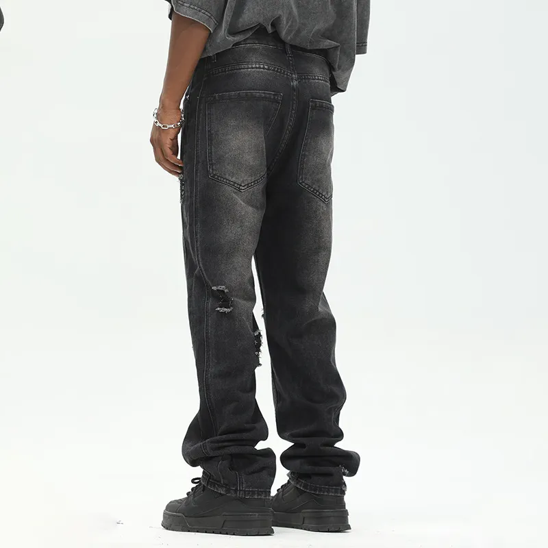 Trendy Contrast Color Jeans-2
