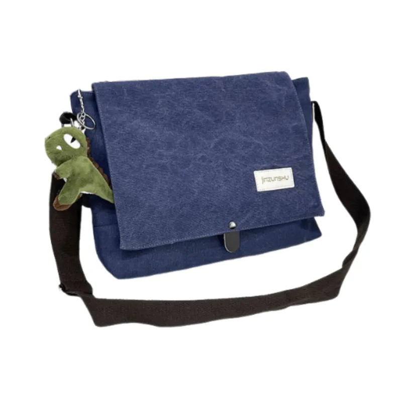 Retro Plain Crossbody Bag-3