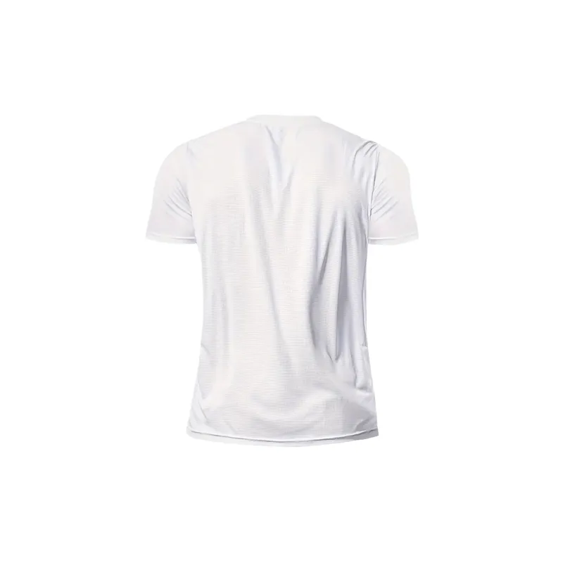 Simple Plain Blended Synthetic Fabrics T Shirt-3