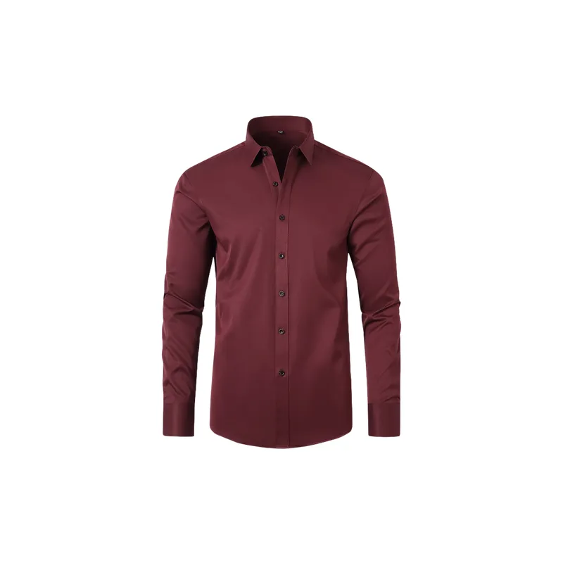 Basics Long Sleeve Polyester Shirt Unisex-2