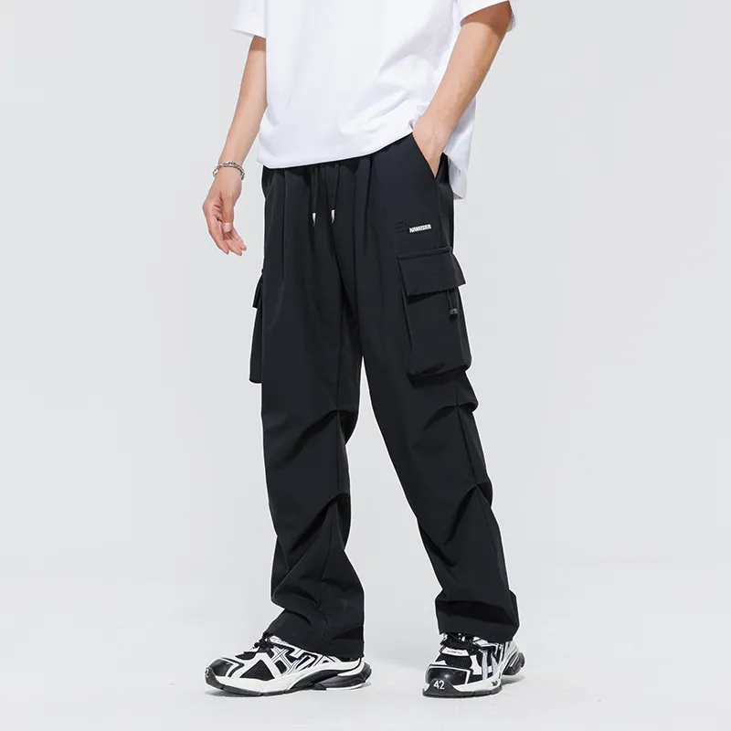 Loose Casual Cargo Pants-4