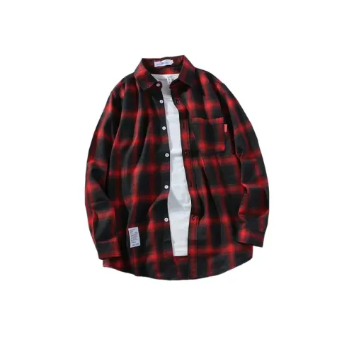 Ins Plaid Loose Chic Long Sleeve Shirt