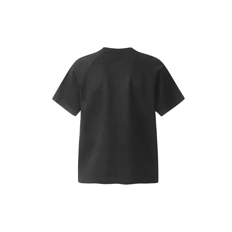 Retro Loose Zipper Short Sleeved T Shirt-5