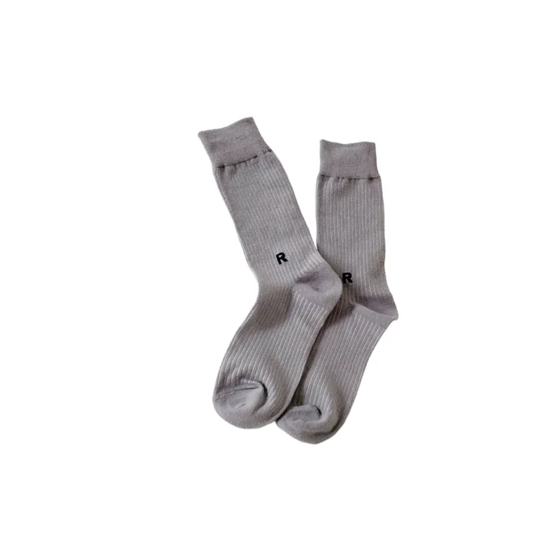 Basics Simple Cotton Mid Calf Sock-12