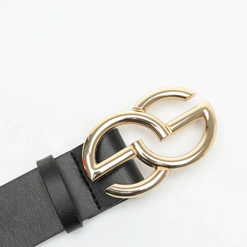 Fashionable Letter Leather Belt-1