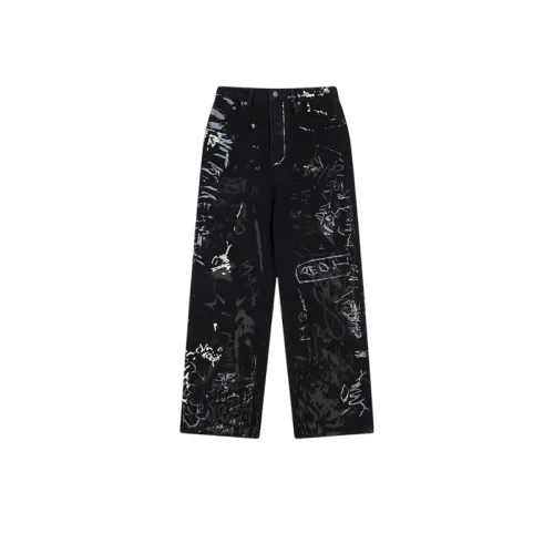 Street Graffiti Straight Cowboy Pants