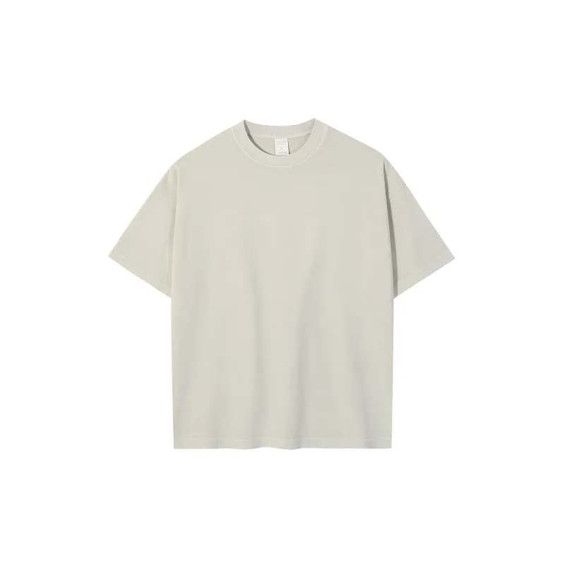 Washed Distress Cotton T Shirt-10
