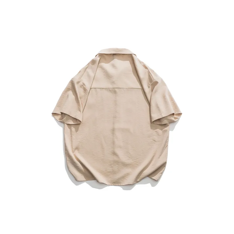 Casual Loose Lapel T Shirt-3