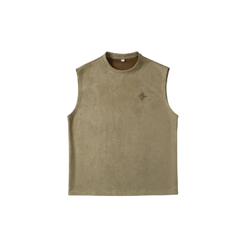 Sporty Casual Polyester Vest-0