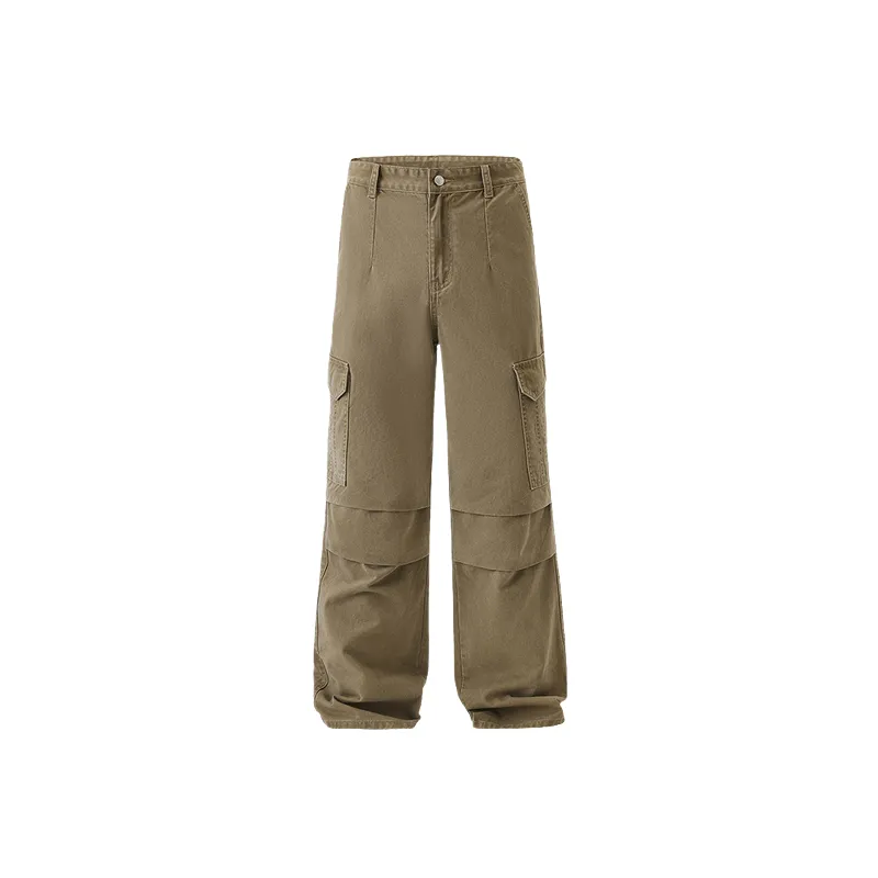 Casual Retro Cotton Cargo Pants-0