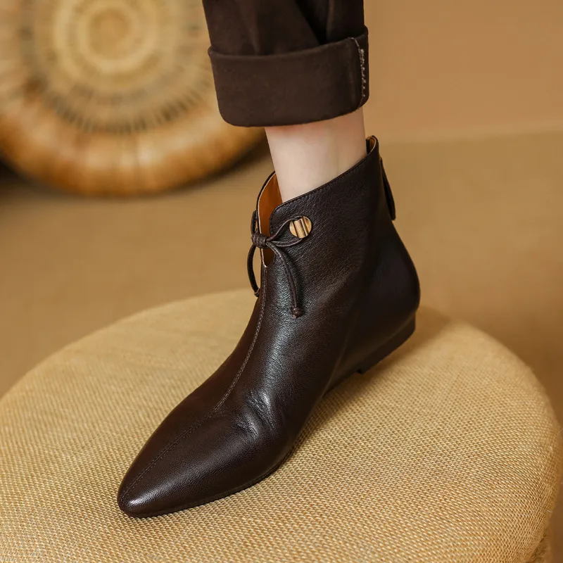 Bow Fashionable Ankle Boots-6