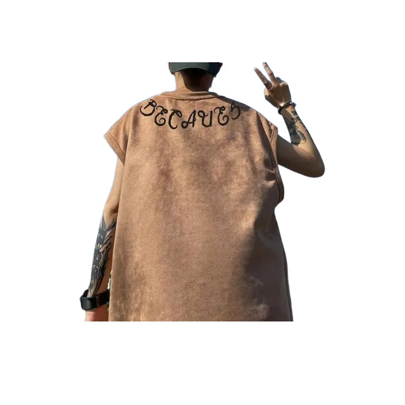 Retro Sleeveless Outerwear Vest-7