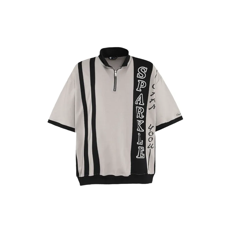 Casual Loose Cotton Blended Fabric Polo-0
