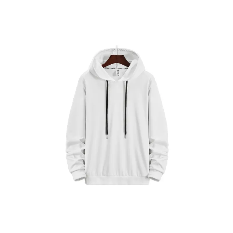 Casual Plain Loose Sweatshirt-0