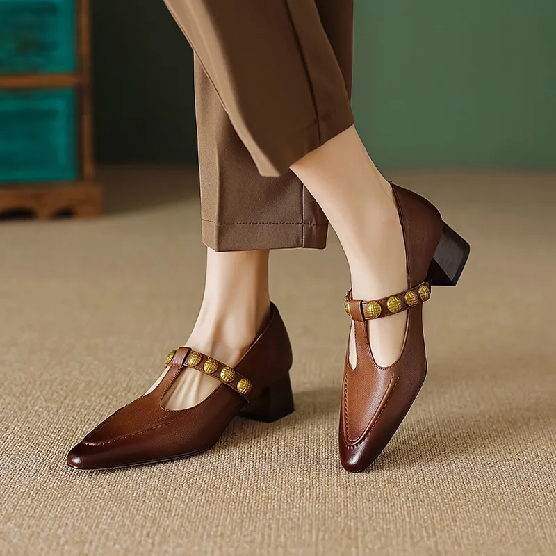 Retro Funky Mary Jane Shoes-1