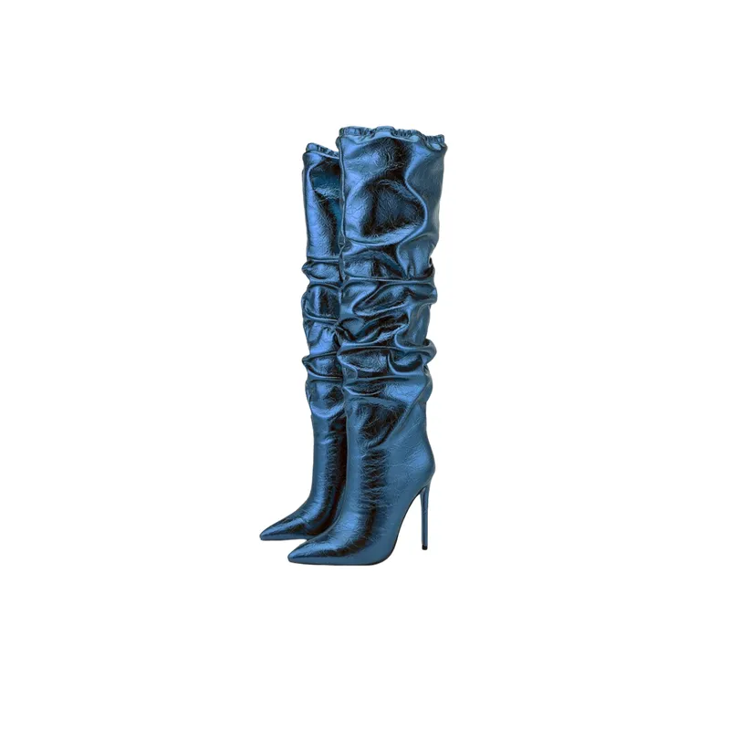 Fashionable Funky Knee High Boots-5
