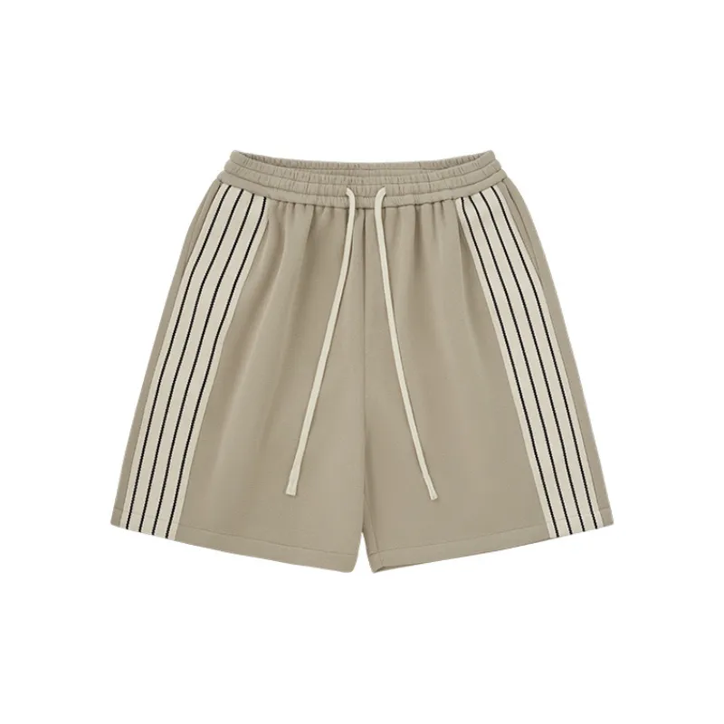 Retro Loose Cotton Sports Shorts-4