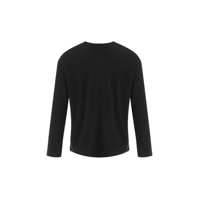 Retro Plain Cotton Blended Fabric Sweater-1