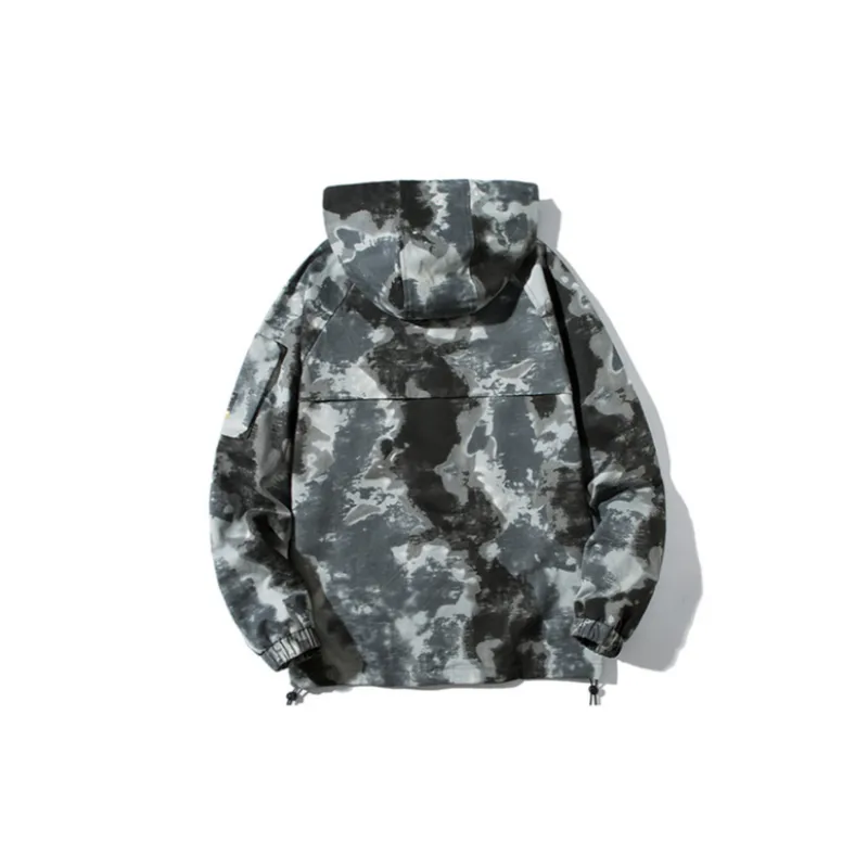 New Retro Camouflage Functional Loose Jacket-7