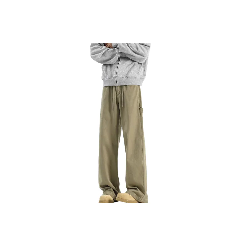 Straight Leg Casual Jeans-0
