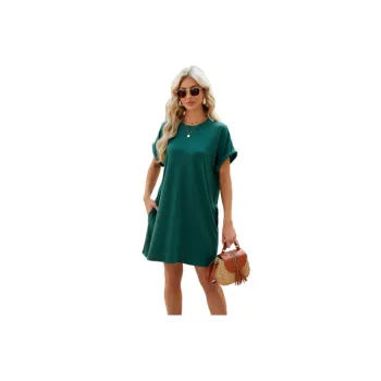 Casual Loose Viscose Dress Women