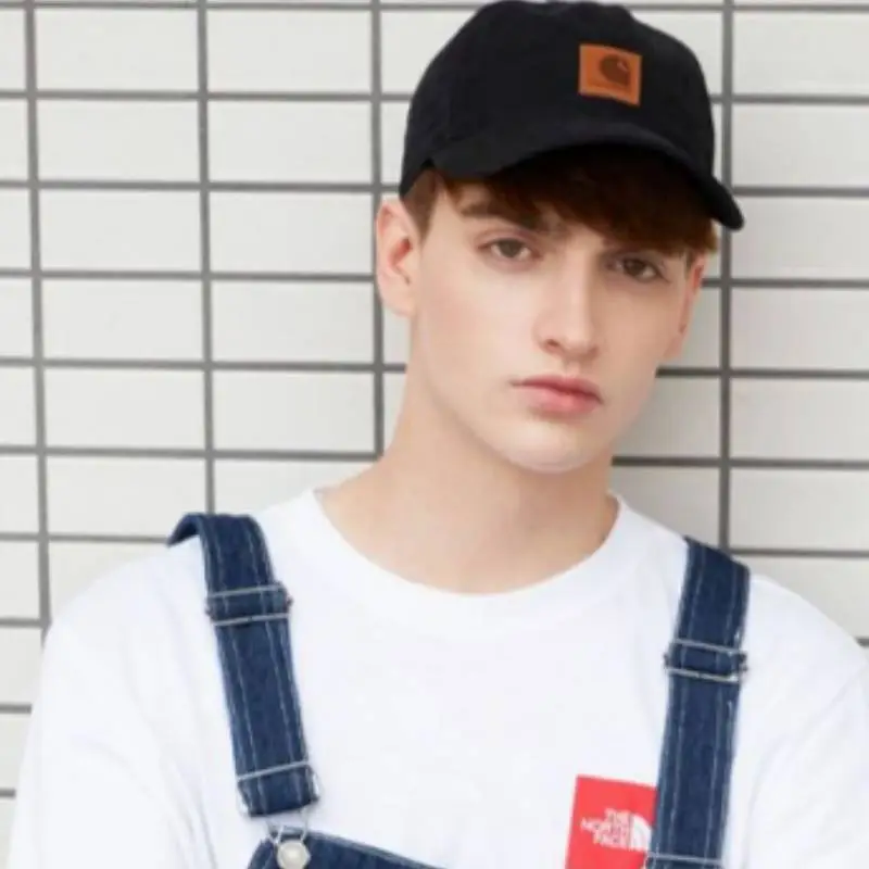 Simple Retro Peaked Cap Man-4
