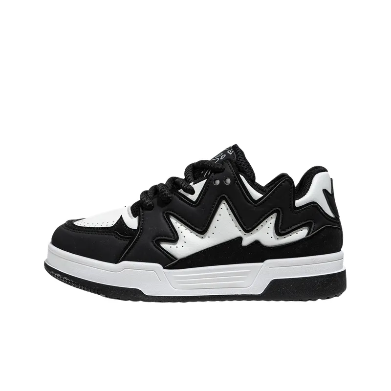 Black and White Casual Sports Shoes-6