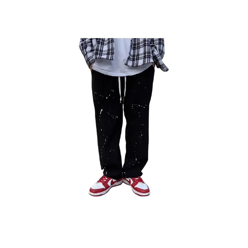 HELIPORT Splash Ink Loose Casual Pants-2