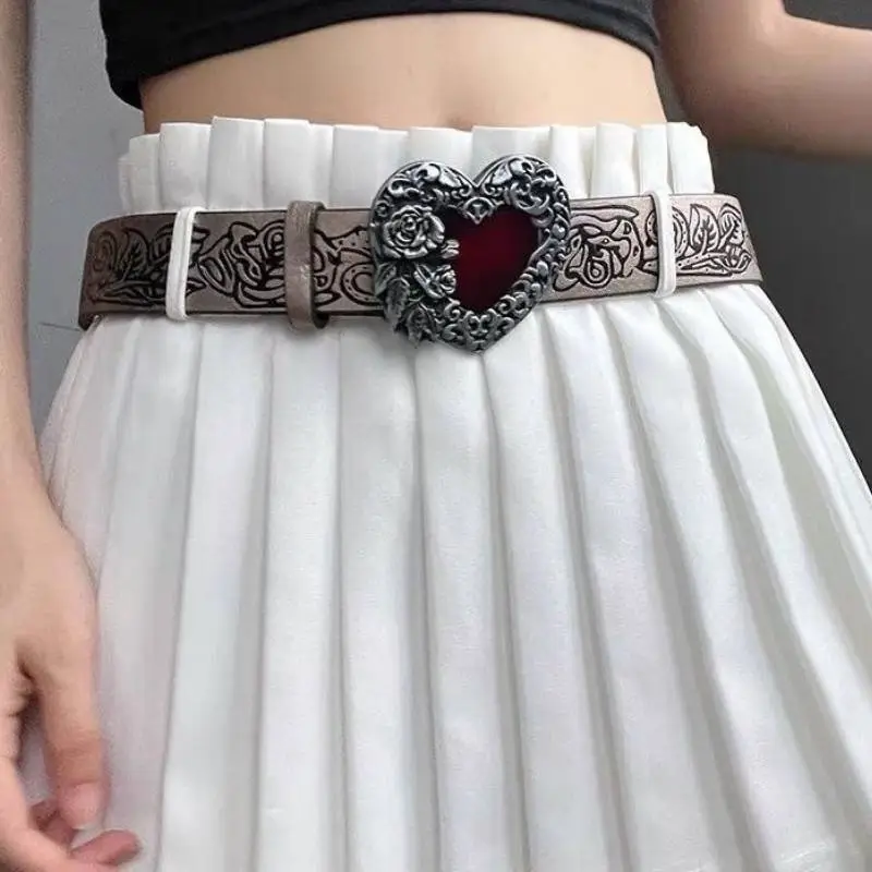 Retro Punk Leather Belt-2