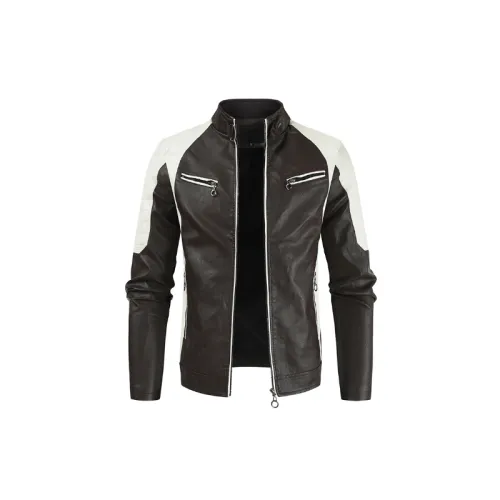 Zipper Casual Leather Jacket