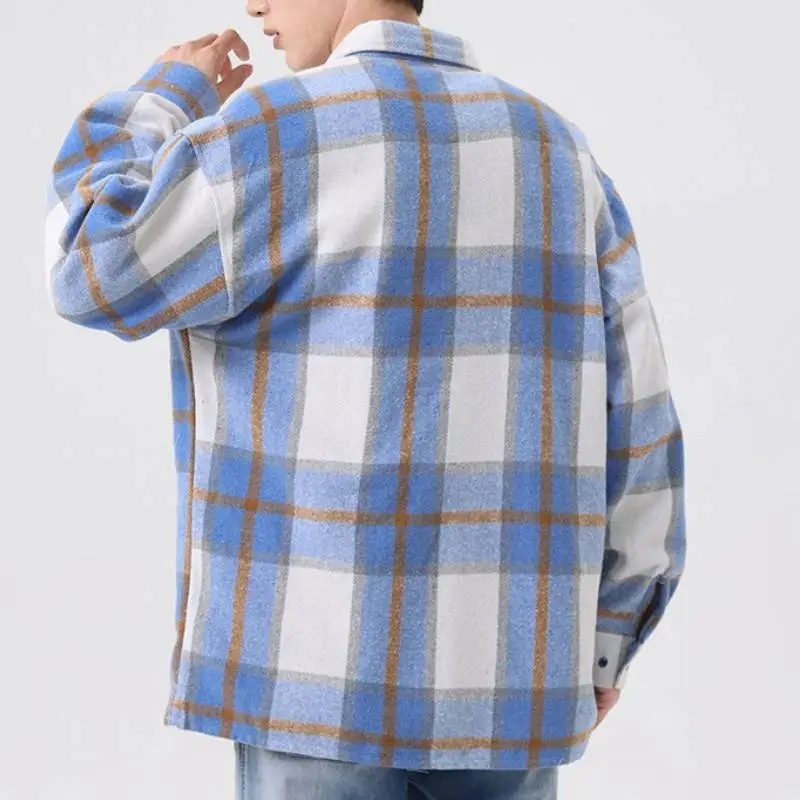 Casual Loose Cotton Blended Fabric Shirt-3