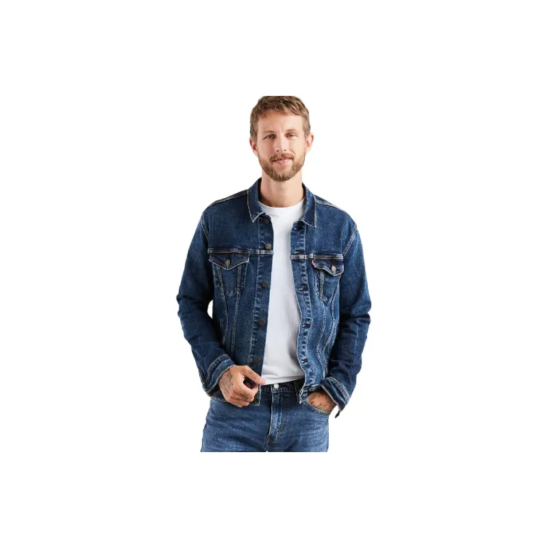 Casual Plain Denim Jacket Man-0