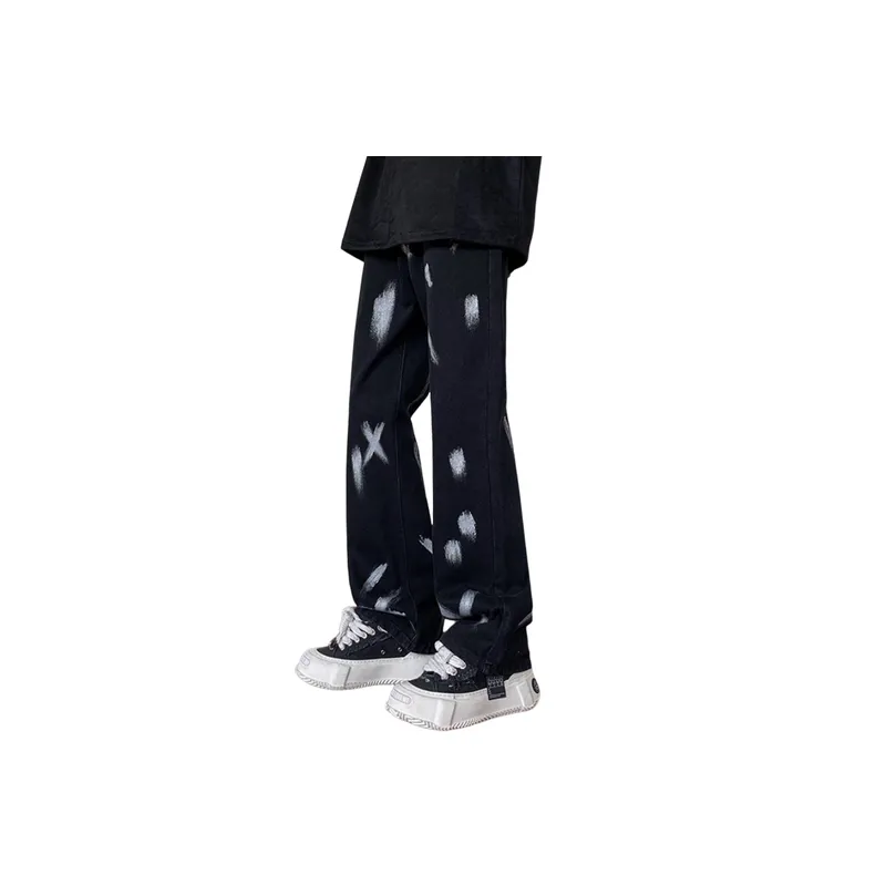 Design Sense Advanced Tie Dye Splash Ink Jeans-0