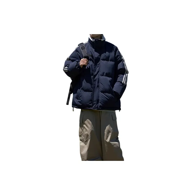 Loose Warming Blended Synthetic Fabrics Quilted Jacket-7