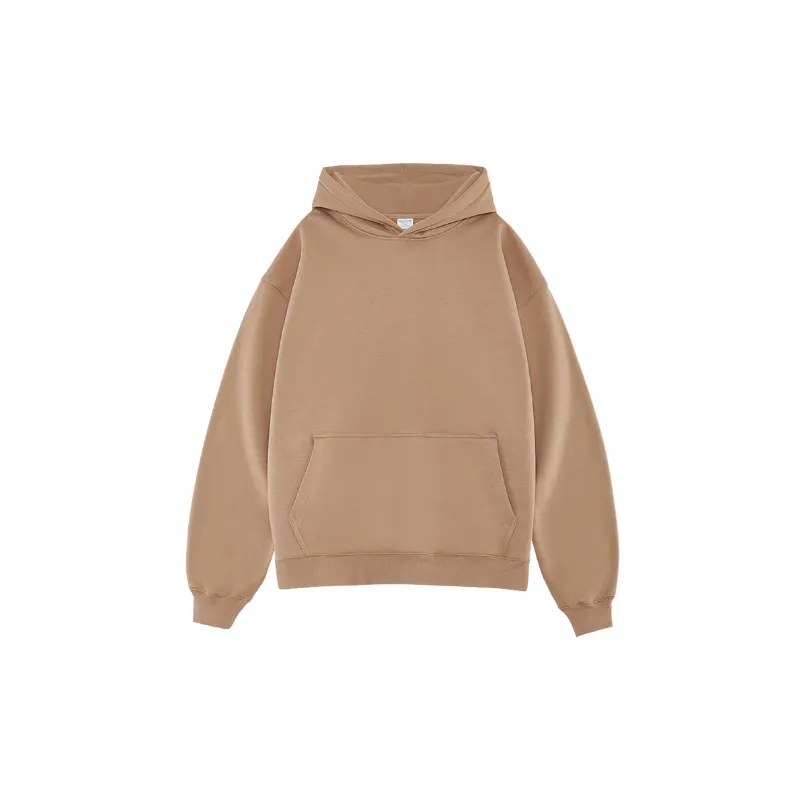 Plain Loose Cotton Hoodie-0