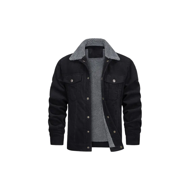 Casual Loose Corduroy Jacket-0