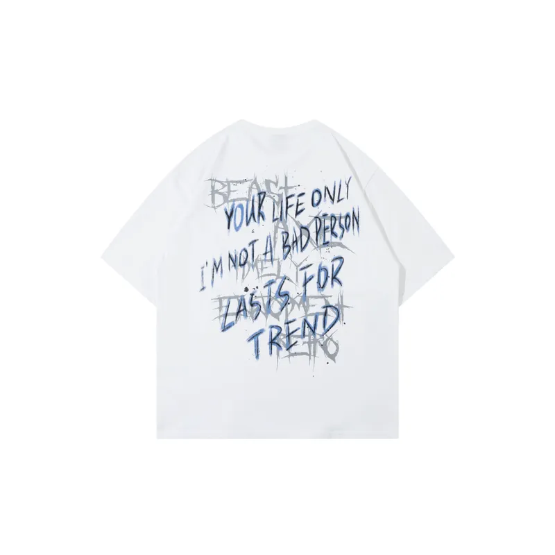 Trendy Graffiti Oversized T shirt-1