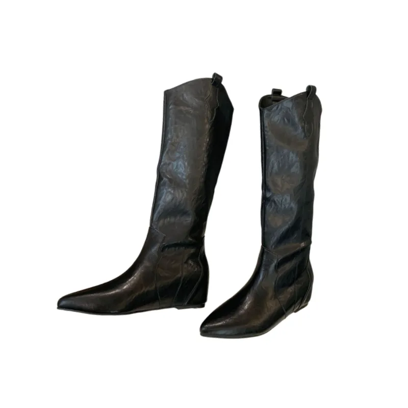 Retro Casual Knee High Boots-0