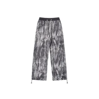 Sports Casual High Street Drawstring Striped Pants