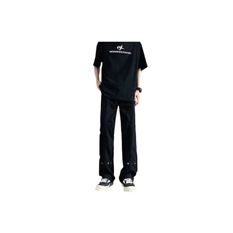 Retro Wide Leg Flared Jeans-0