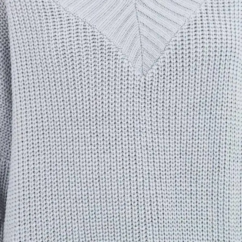 Plain Casual Sweater Women-2