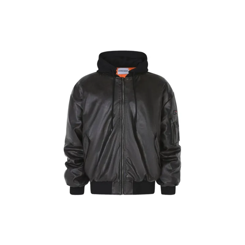 Street Litchi Leather High end Maillard Thickened PU Leather Jacket