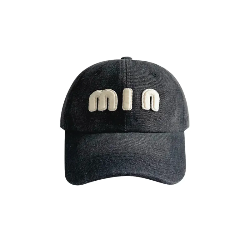 Retro Denim Peaked Cap-0