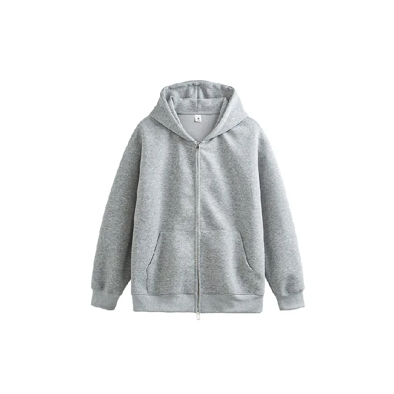 Casual Loose Polyester Hoodie-1
